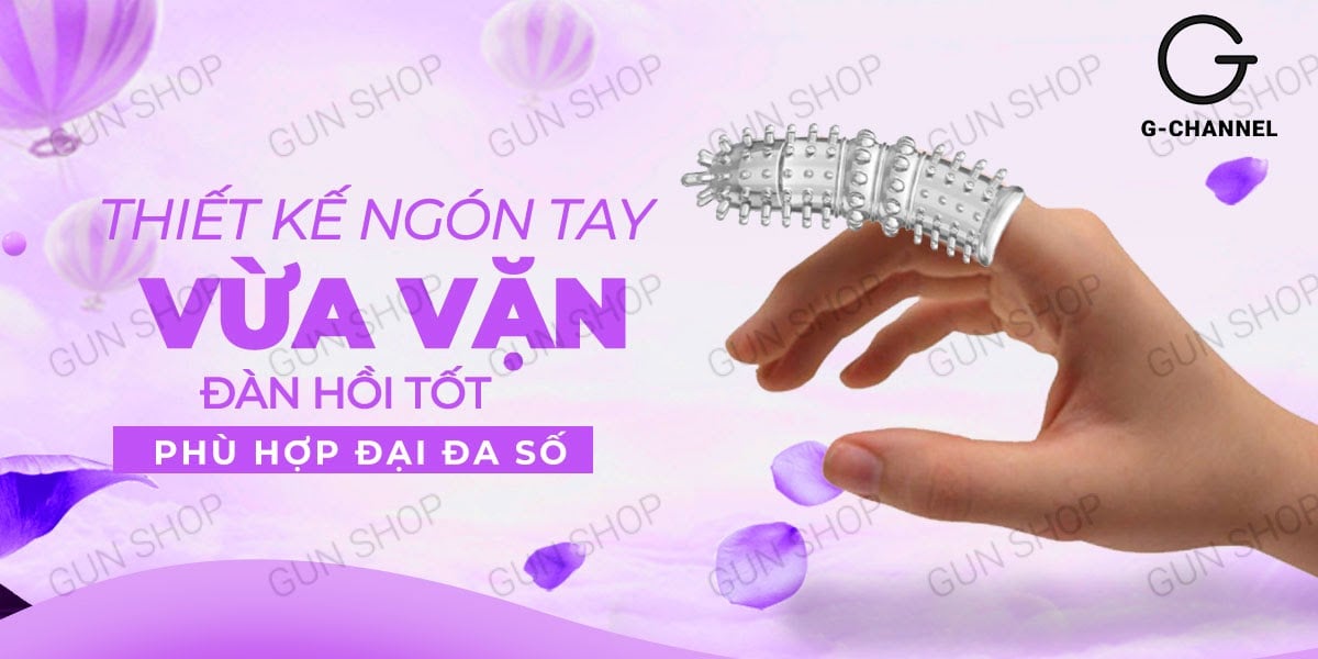 Bao cao su ngón tay Aichao A-spot gai lớn tăng khoái cảm