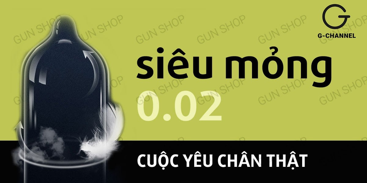 Kimono Vàng siêu mỏng 0.02mm an toàn BCS hộp 12 cái