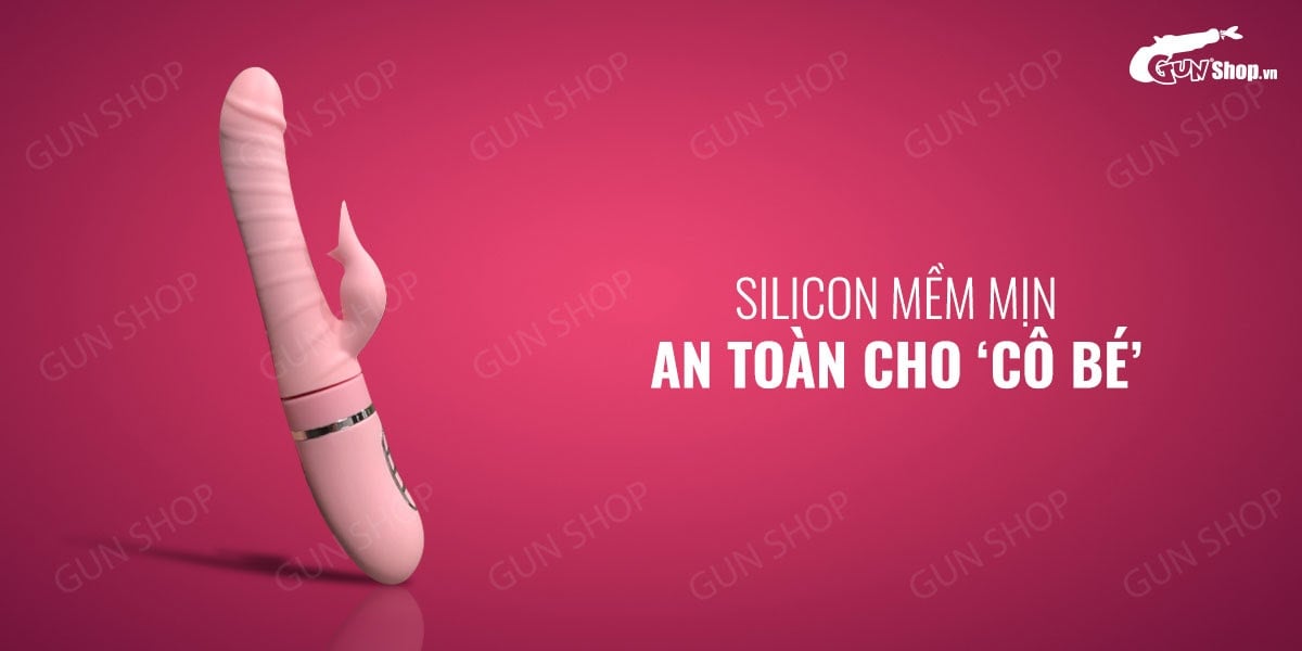 Đồ chơi người lớn tự động rung thụt lưỡi giả sạc tiện lợi