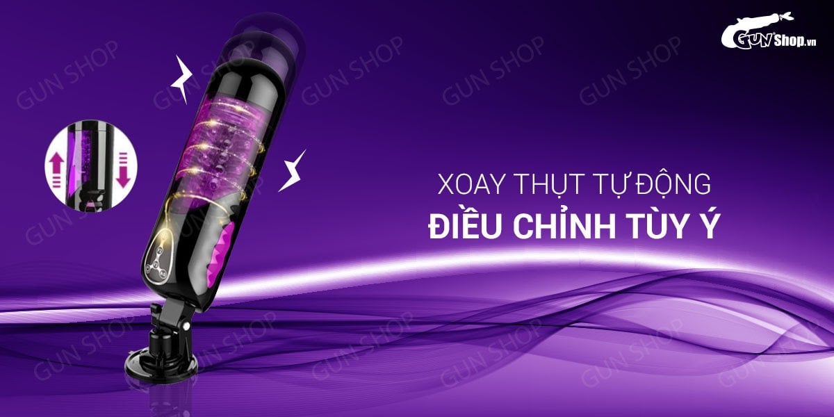 Máy thủ dâm Easy Love L xoay thụt tự động sạc tiện lợi