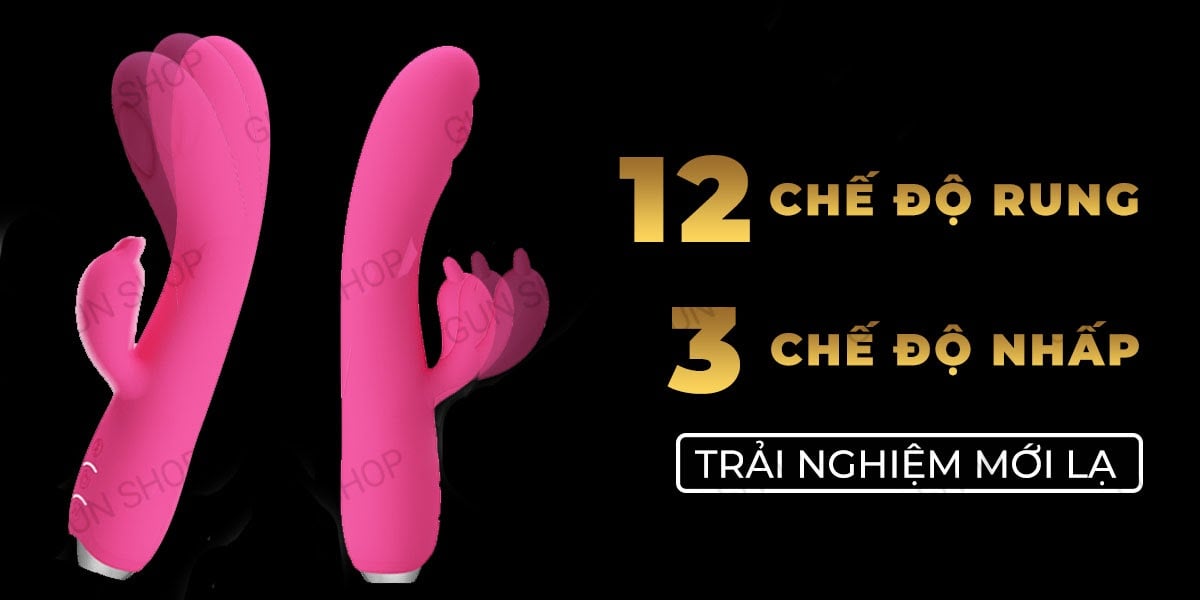 Máy rung massage 2 đầu sạc điện Pretty Love Regina siêu kích thích