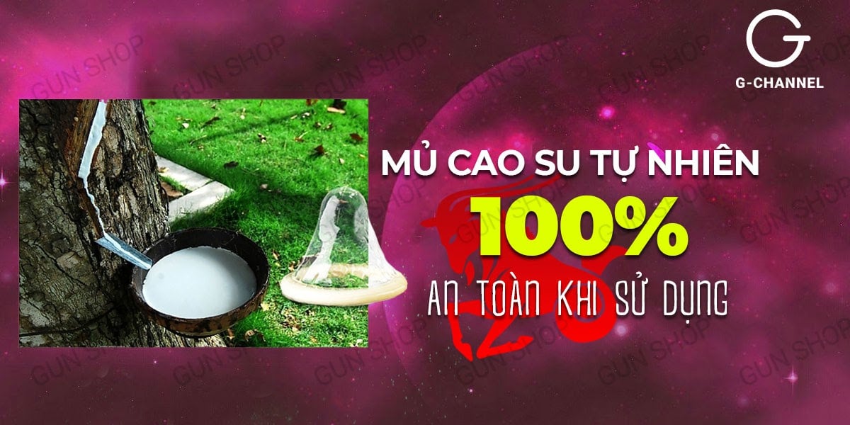 Bao cao su Ropockon Cung Ma Kết mỏng 0.03mm hương dâu 12 cái