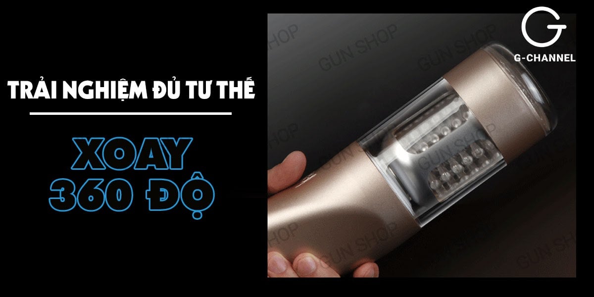 Âm đạo giả tự động thụt xoáy đa chế độ sạc pin - Ailighter Katerina 2 chất lượng cao