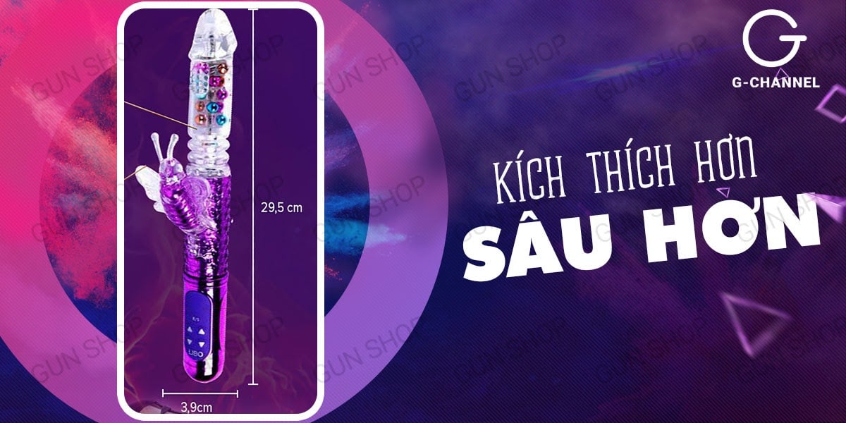 Shop bán Dương vật giả có cánh bướm ngoài 8 tần số rung sạc điện - Libo  loại tốt