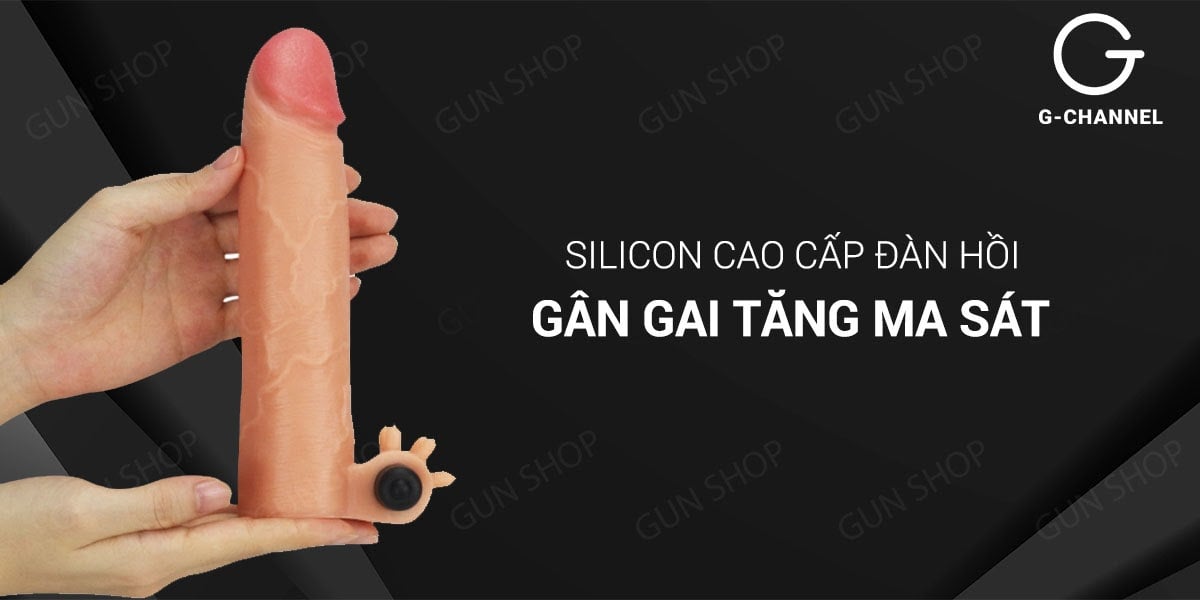 Kho sỉ Bao cao su đôn dên tăng kích thước rung tăng 38mm - Lovetoy Nature Extender  giá tốt