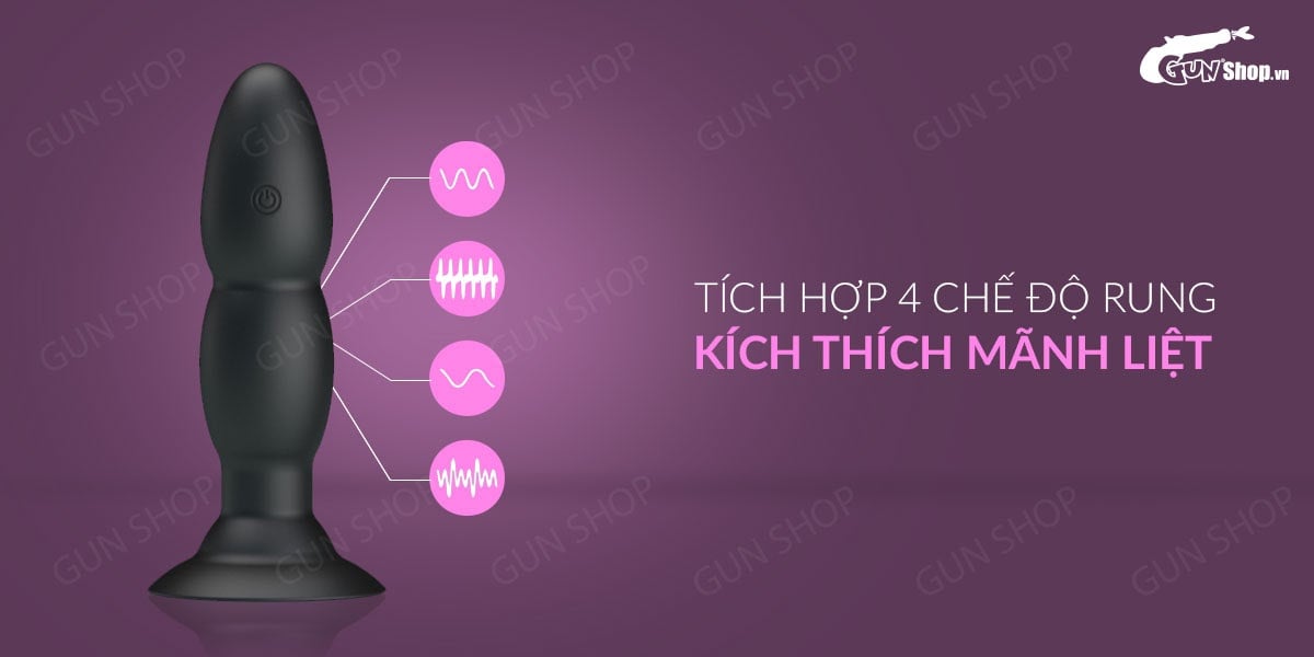 Que rung hậu môn điều khiển từ xa 4 chế độ sạc tiện lợi Pretty Love