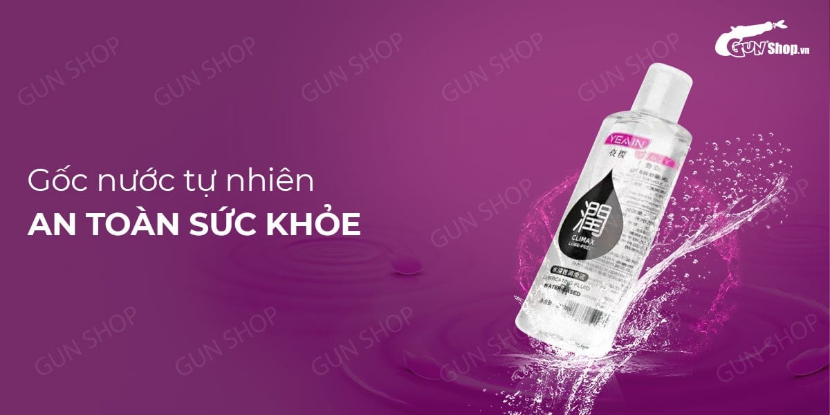 Gel bôi trơn gốc nước Yeain Climax Lube 200ml - Mượt mà, an toàn