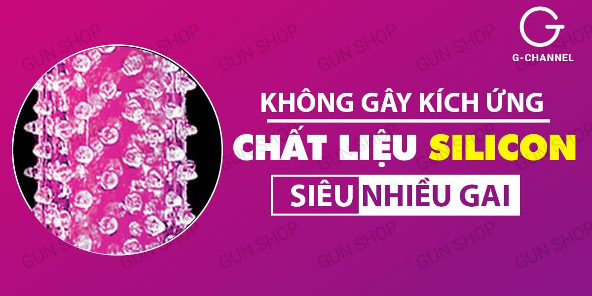Nhập sỉ Bao cao su đôn dên tăng kích thước Crytal Sleeve - Gai mềm  chính hãng