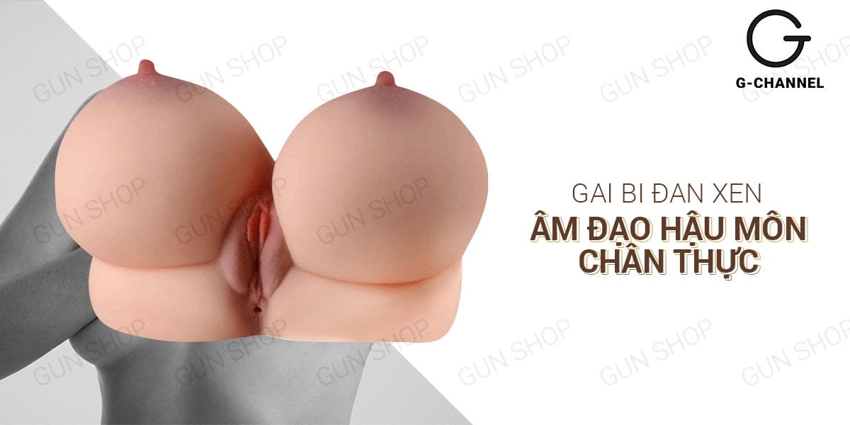 Ngực giả âm đạo hậu môn silicon cao cấp mềm mịn 3kg thỏa mãn đàn hồi chân thật