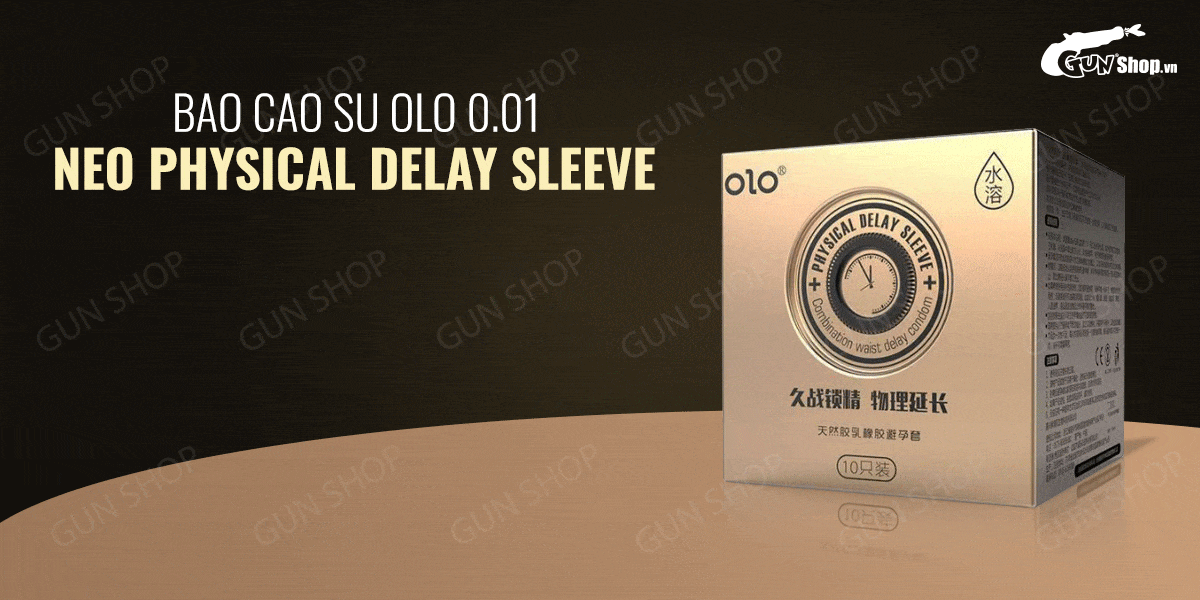 Bao cao su OLO 0.01 siêu mỏng gân gai tăng nhiệt kéo dài