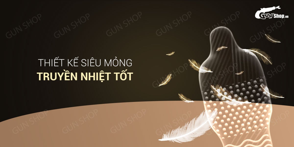 Bao cao su OLO 0.01 siêu mỏng gân gai tăng nhiệt kéo dài