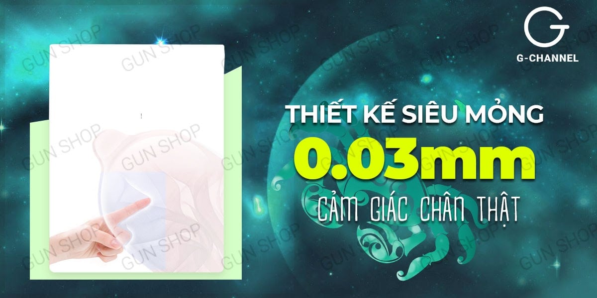 Đánh giá Bao cao su Ropockon Cung Cự Giải - Mỏng 0.03mm hương dâu - Hộp 12 cái  loại tốt