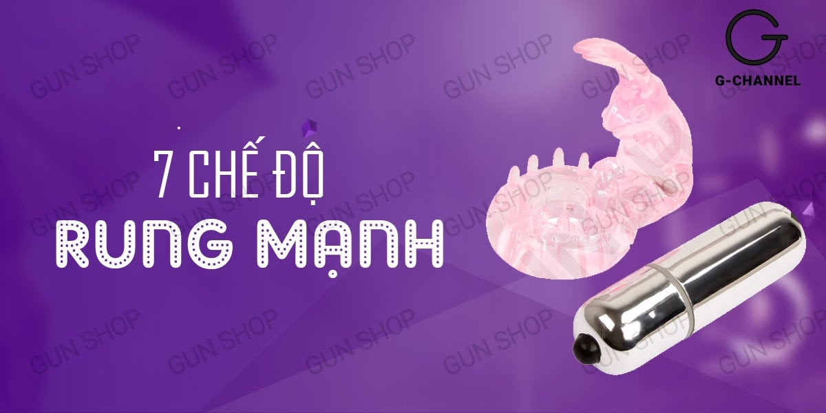 Vòng rung Baile Love Rabbit pin sạc khoái cảm mạnh mẽ