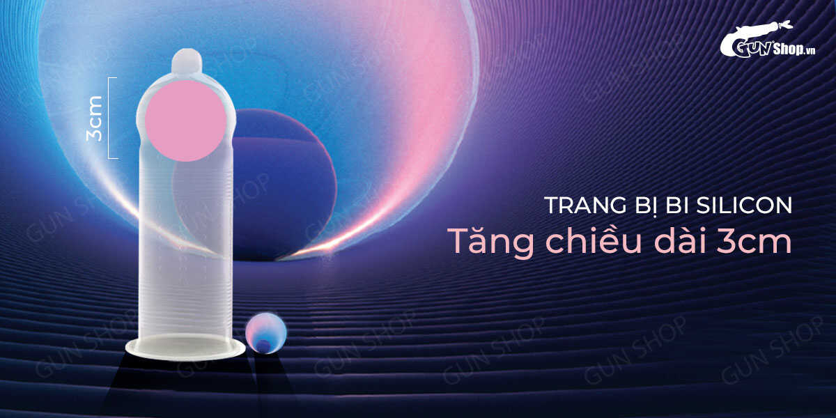 Bán Bao cao su Shell Giant Entering - Gân nổi bi tăng 3cm - Hộp 10 cái  giá sỉ