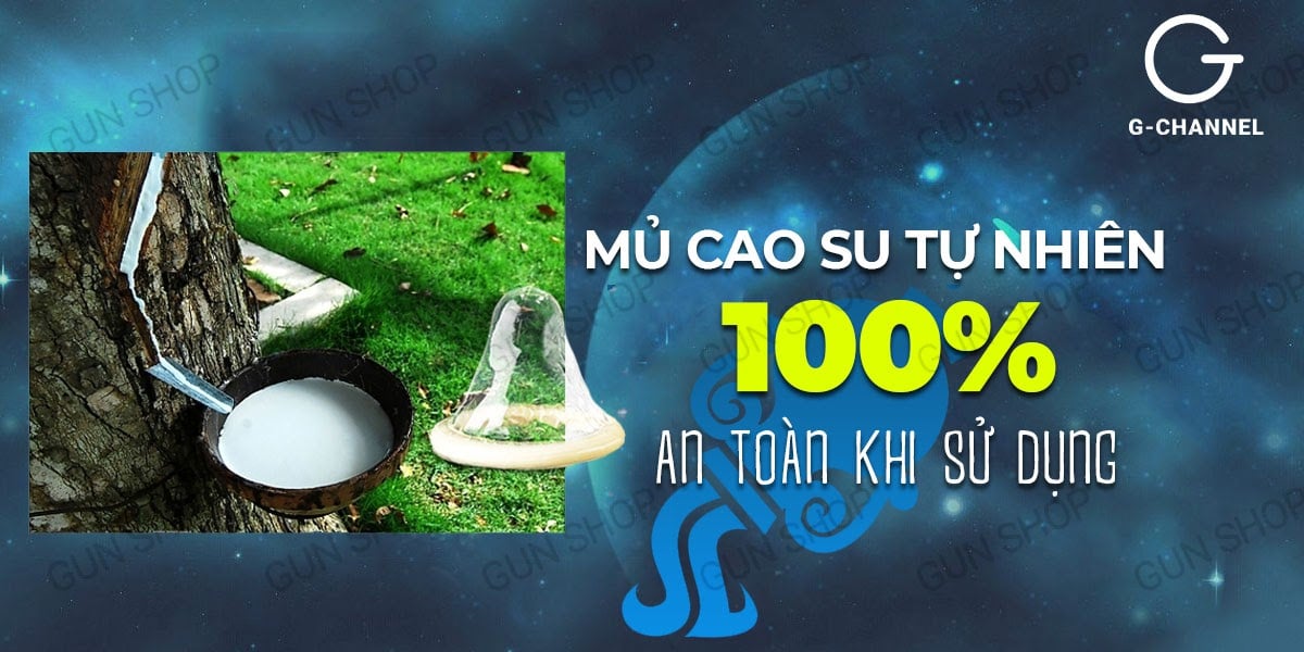 Bao cao su Ropockon mỏng 0.03mm hương dâu 12 cái Bảo Bình