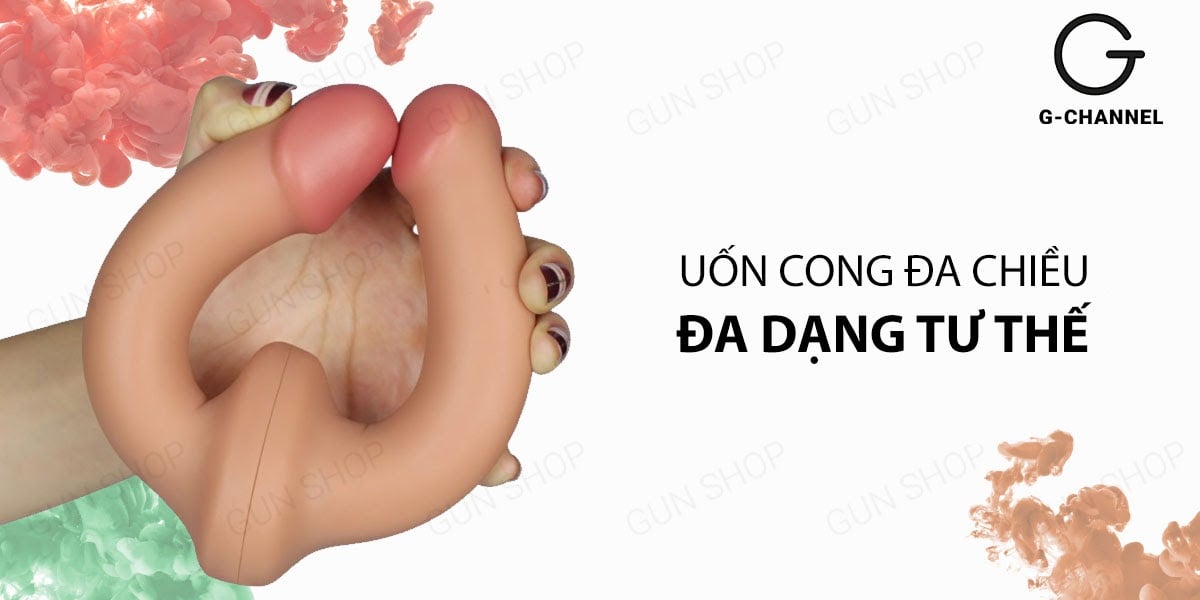 Lovetoy Holy Dong 12.5 Đa Chiều Rung Uốn Cong Dương Vật Giả 2 Đầu