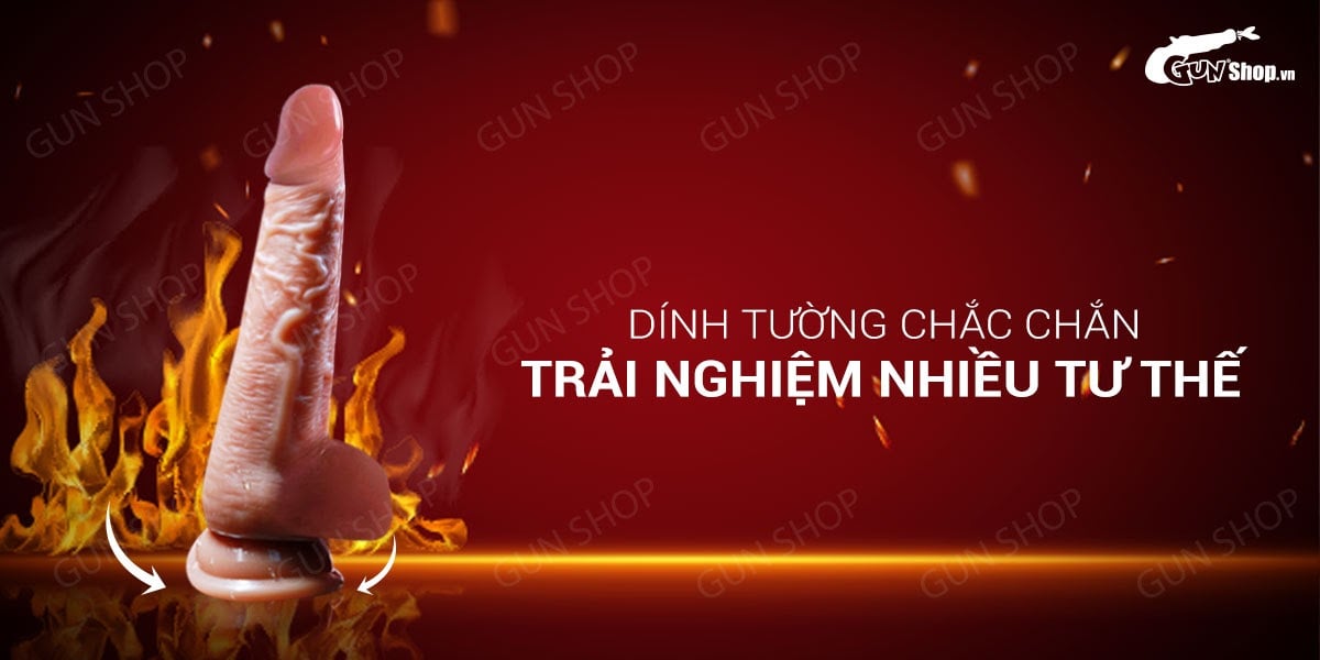 Review Dương vật giả dính tường siêu mềm có rung dùng sạc - Jiuai  hàng mới về