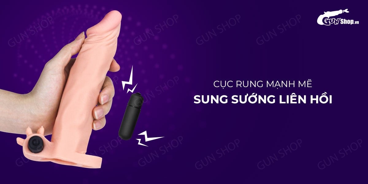 Bao cao su đôn dên kích thích Lovetoy Pleasure X-Tender rung mạnh