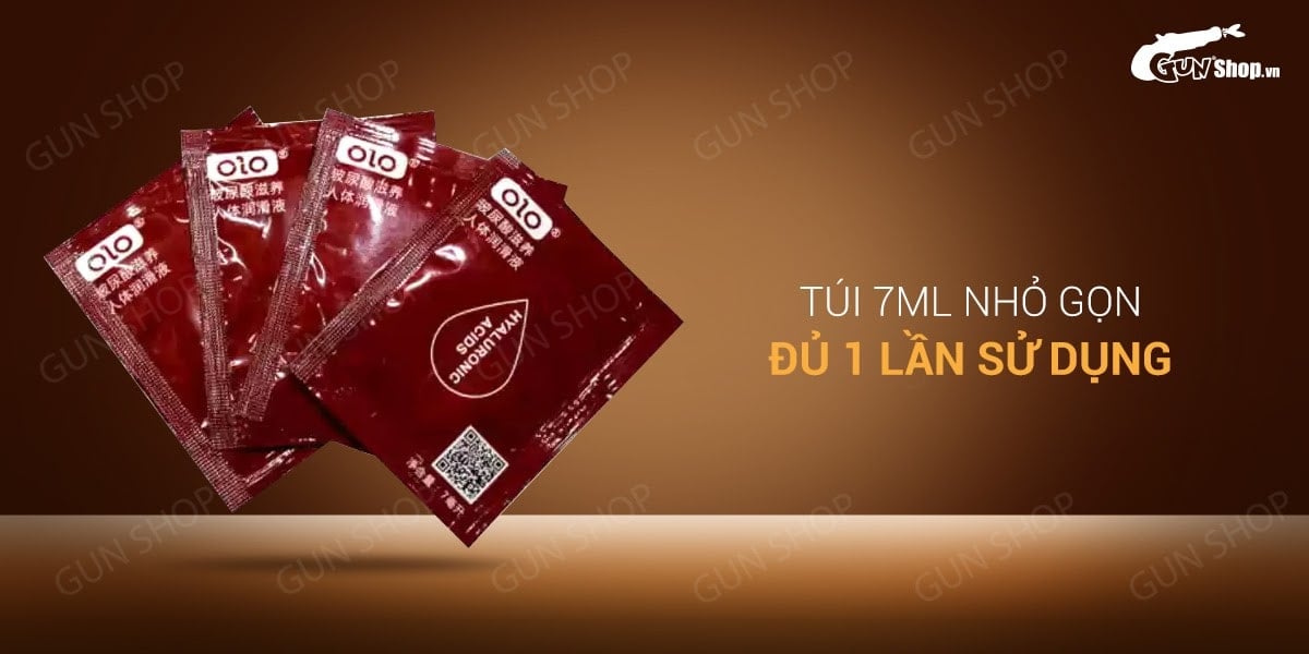 Gel bôi trơn OLO 7ml gốc nước không mùi tăng khoái cảm