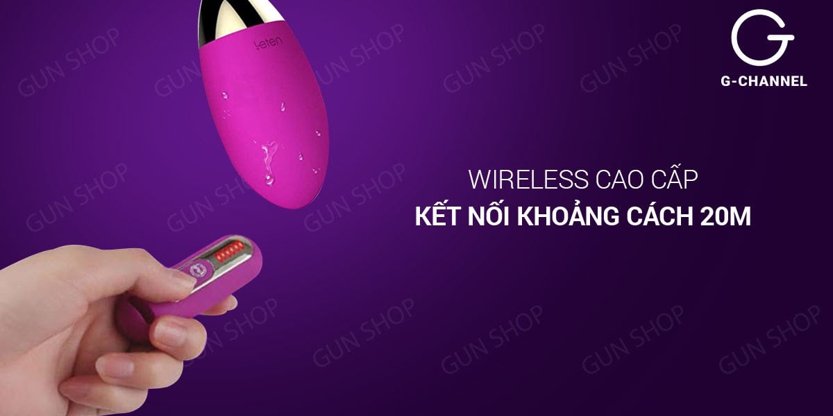 Trứng Rung Pin Leten Remote Sạc Tiện Lợi, Hàng Cao Cấp