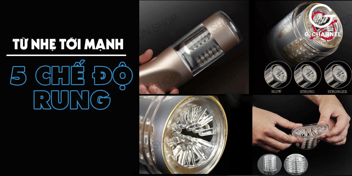Âm đạo giả tự động thụt xoáy đa chế độ sạc pin - Ailighter Katerina 2 chất lượng cao