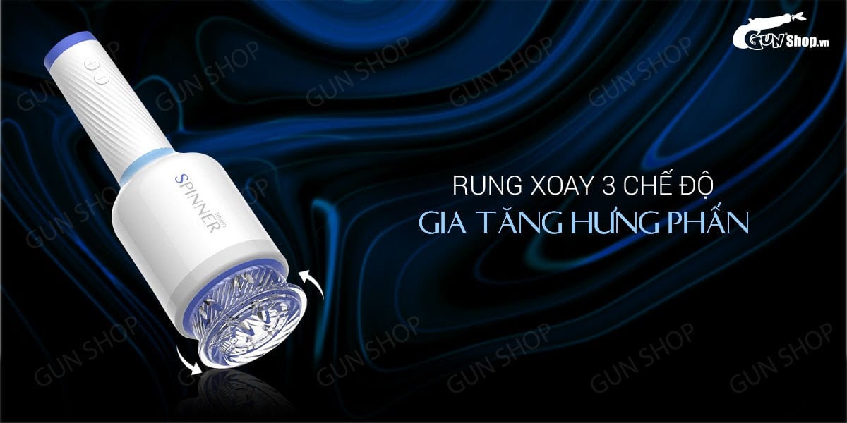 Âm đạo giả cao cấp Leten Spinner sạc tự động rung xoay mạnh