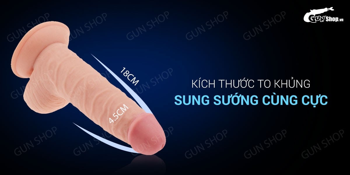 Lovetoy Ultra Soft Dude 7.5 – Dương vật giả dính tường siêu mềm, thật tay, an toàn