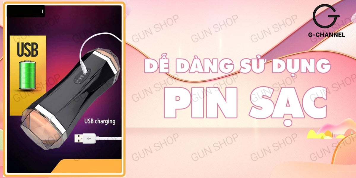 Cung cấp Âm đạo giả 2 đâu đa năng sạc điện - Jiuai  loại tốt
