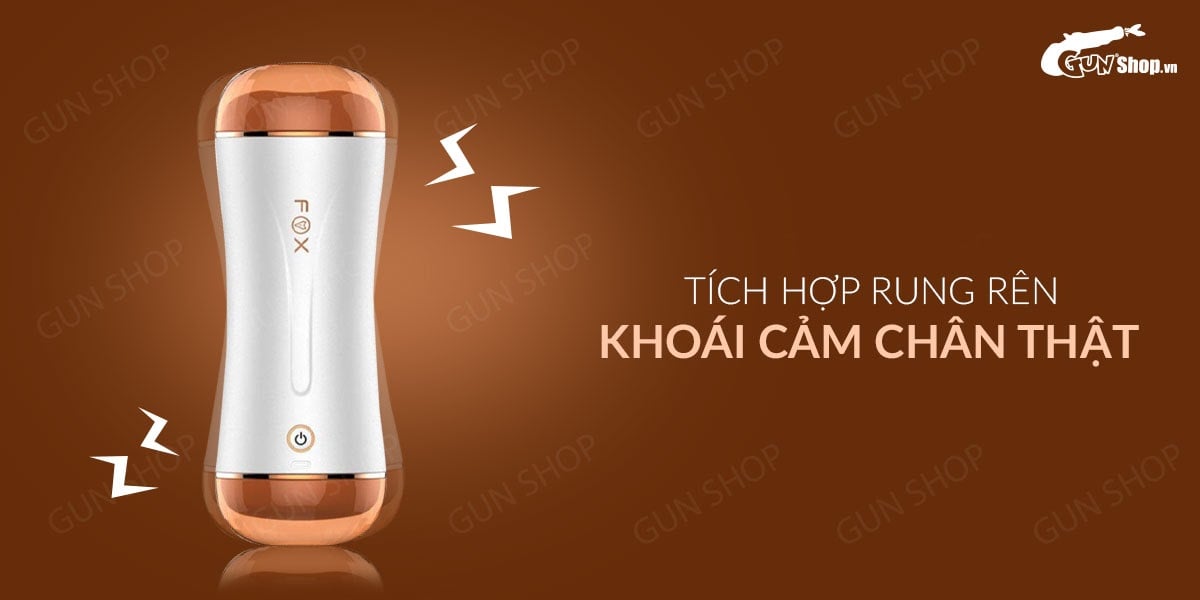 Cửa hàng bán Âm đạo giả 2 đầu rung và rên dùng sạc - Fox Honour VS2  loại tốt
