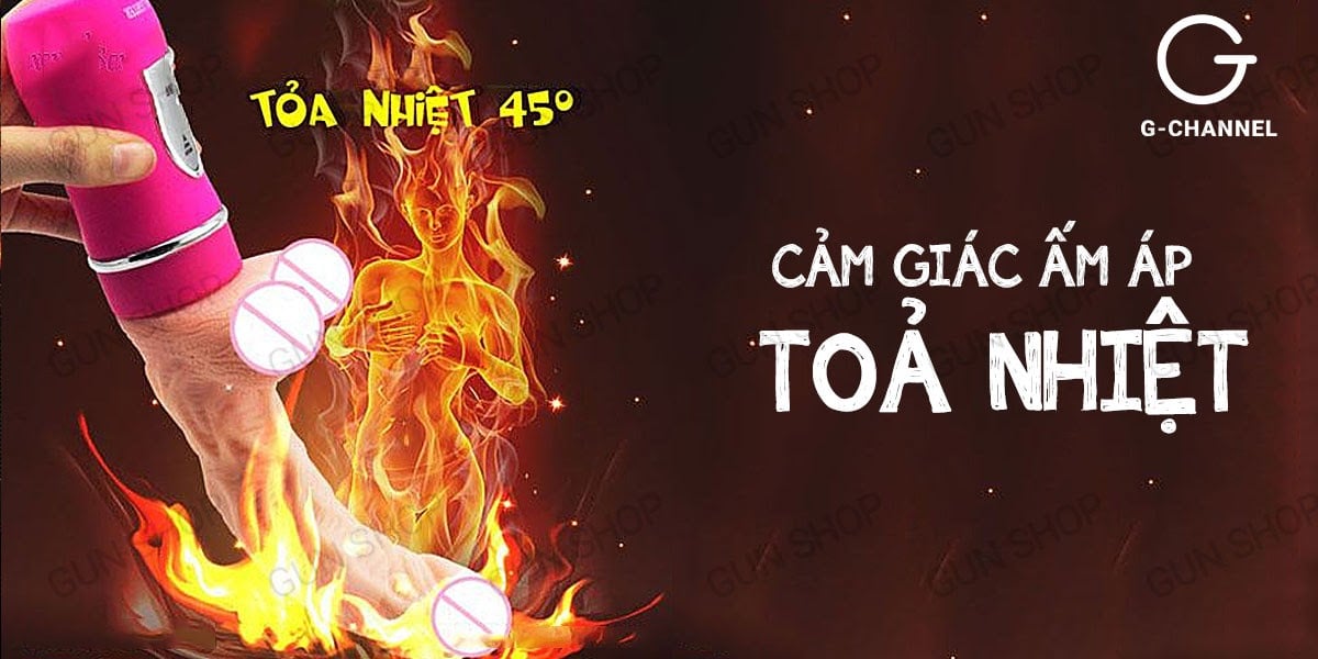 Dương vật giả Ailighter cao cấp rung thụt toả nhiệt mềm mại kích thích