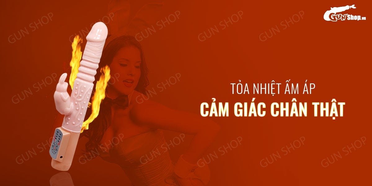 Dương vật giả Baile Hot Bunny rung thụt phát nhiệt, siêu mềm mại