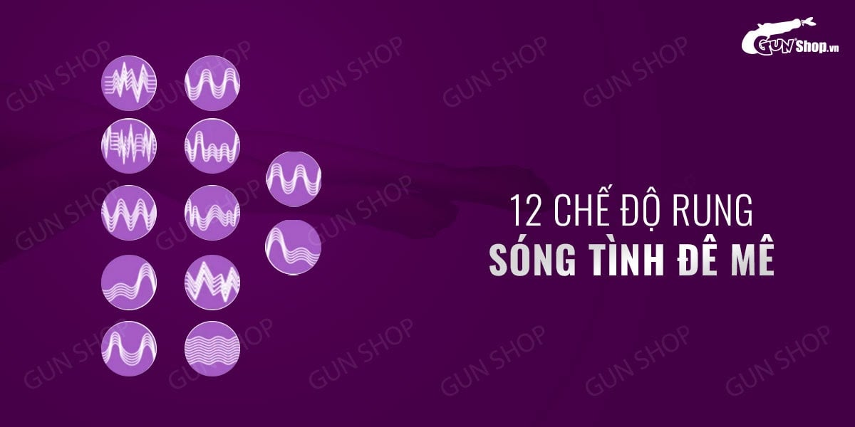 Trứng rung không dây Pretty Love Julia 12 chế độ rung sạc tiện lợi