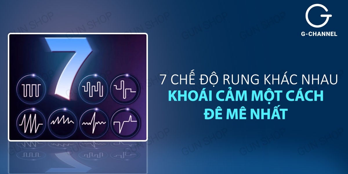 Dương vật giả Loveaider 7 chế độ rung xoay sạc điện cao cấp