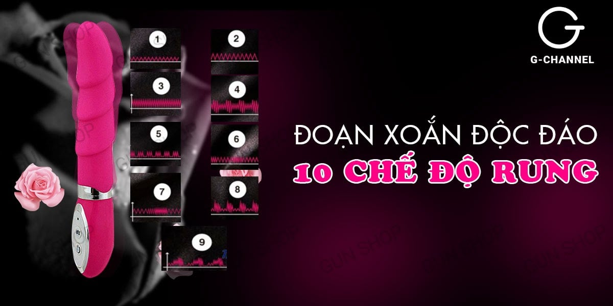 Dương vật giả 10 chế độ rung Aphrodisia Vibe cực phê, kích thích