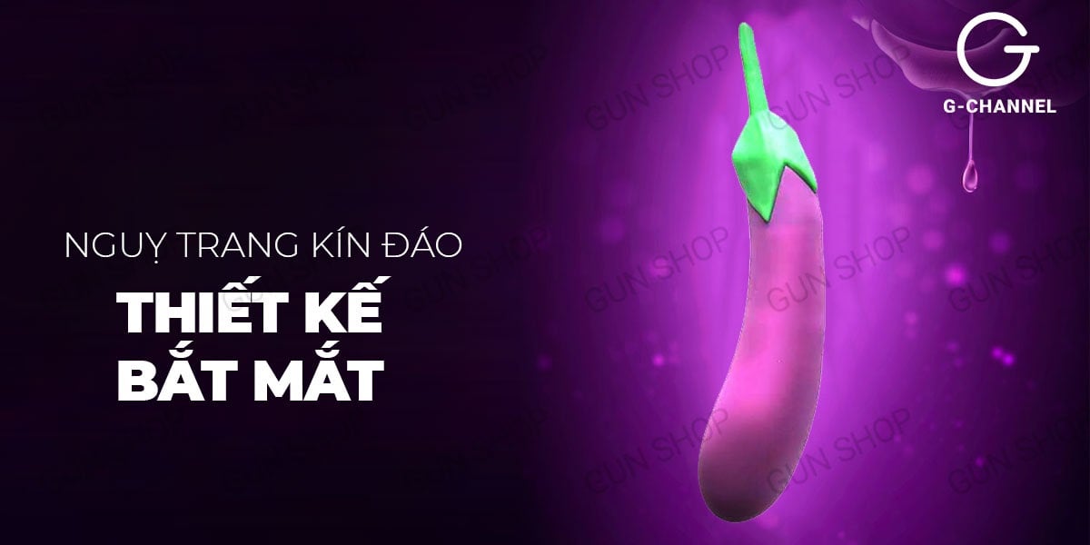Máy rung êm ái đa chế độ Wistone quả cà tím tăng khoái cảm