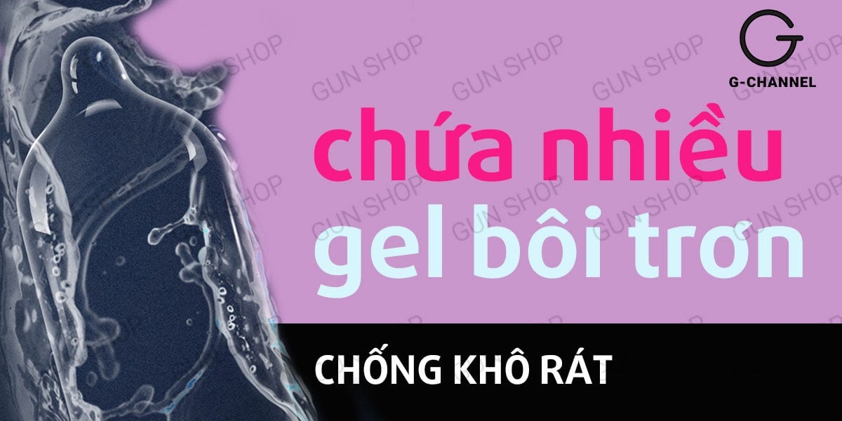 Bao cao su Kimono Hồng mỏng 0.03mm hương anh đào an toàn 12 cái