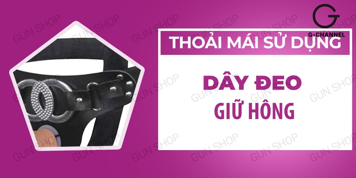 Dương vật giả rung dây đeo Baile Vibra silicon mềm rung mạnh kích thích