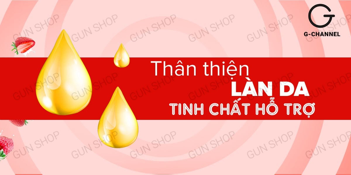 Gel bôi trơn Love Kiss hương dâu 100ml tăng khoái cảm