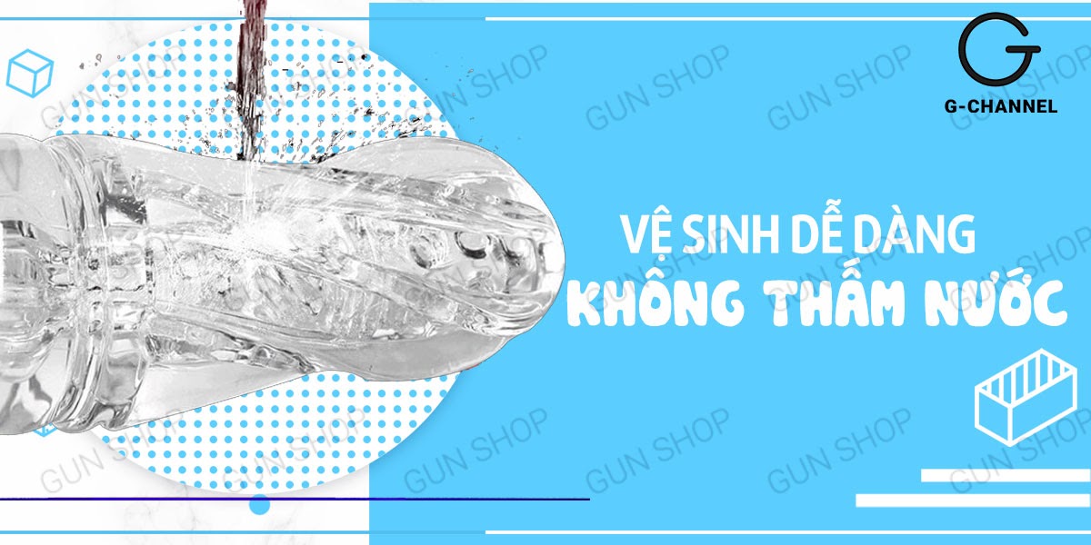 Âm Đạo Giả Cho Nam Cầm Tay Trong Suốt Snail Cup