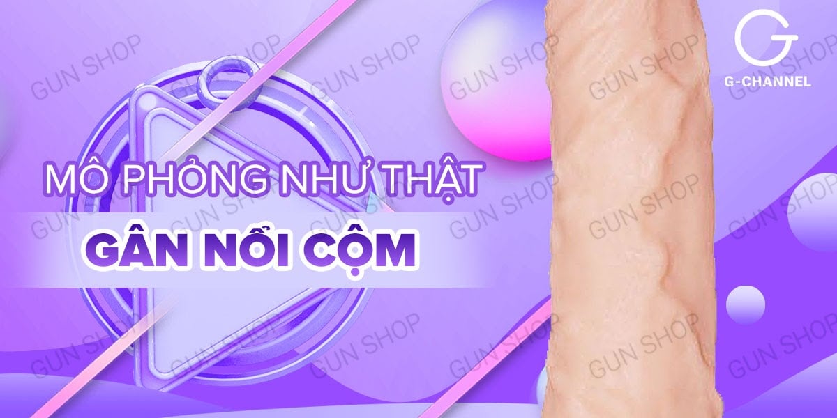 Dương vật giả cao cấp 10 chế độ rung pin sạc - Lovetoy Real Softee