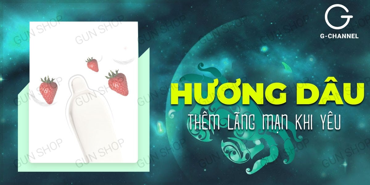 Đánh giá Bao cao su Ropockon Cung Cự Giải - Mỏng 0.03mm hương dâu - Hộp 12 cái  loại tốt