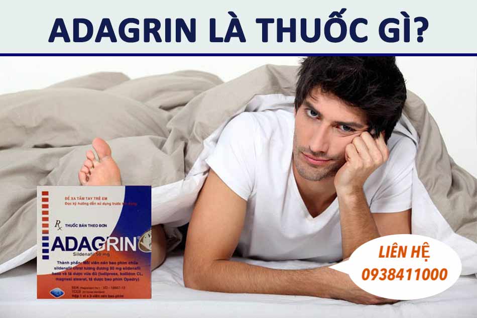 Viên uống Adagrin 50mg tăng cường sinh lý chống xuất tinh sớm