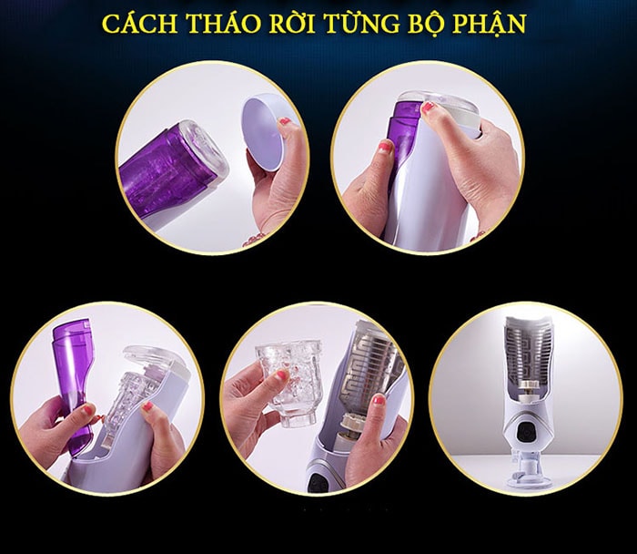 Máy âm đạo tự động LC EasyLove 360 độ rung thụt đa chức năng sục mạnh Máy âm đạo tự động LC EasyLove 360 độ rung thụt đa chức năng sục mạnh