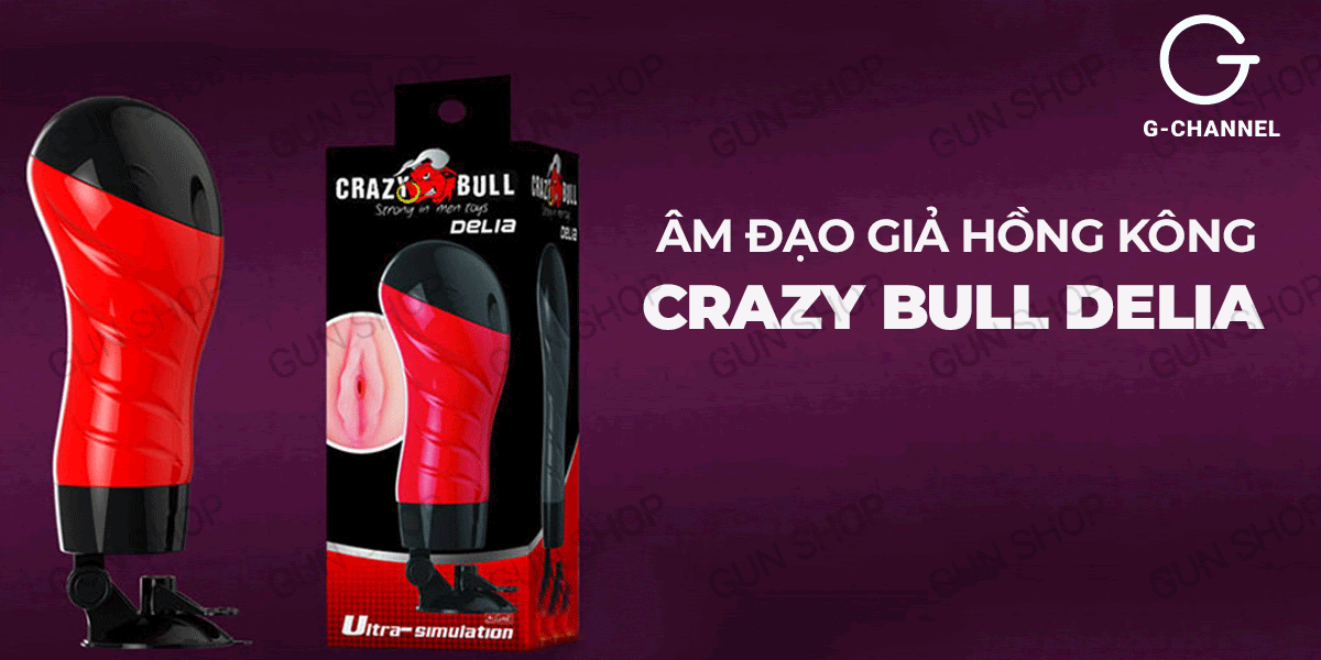 Nơi bán Âm đạo giả dính tường 12 tần số rung - Crazy Bull Red Delia mới nhất