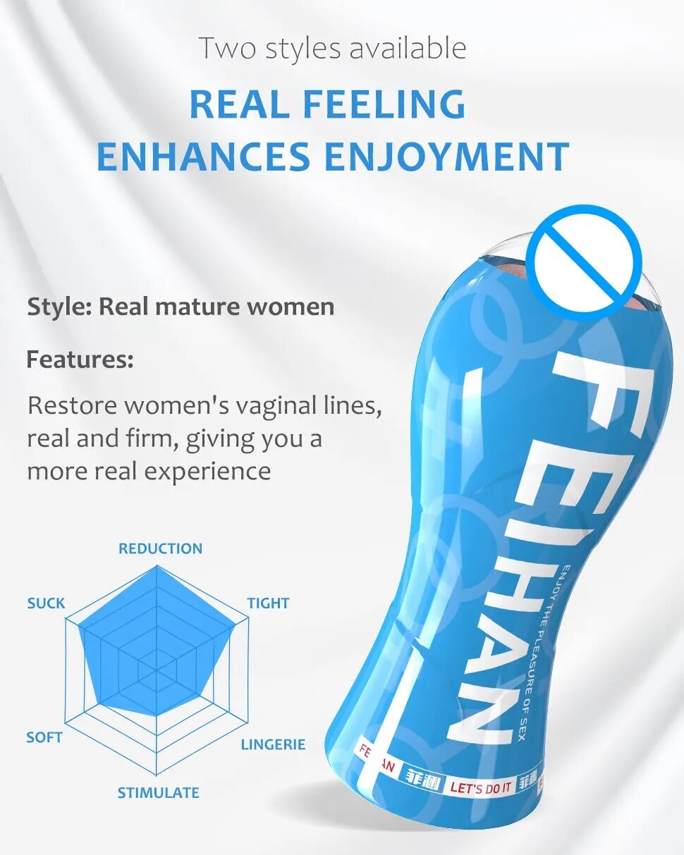 Âm đạo giả FeiHan hút chân không cốc tự sướng nam siêu thực