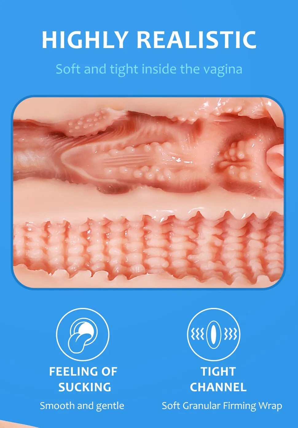 Âm đạo giả FeiHan hút chân không cốc tự sướng nam siêu thực