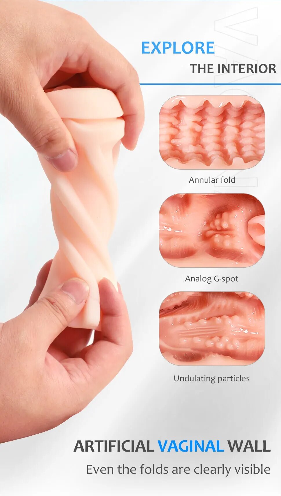 Âm đạo giả FeiHan hút chân không cốc tự sướng nam siêu thực