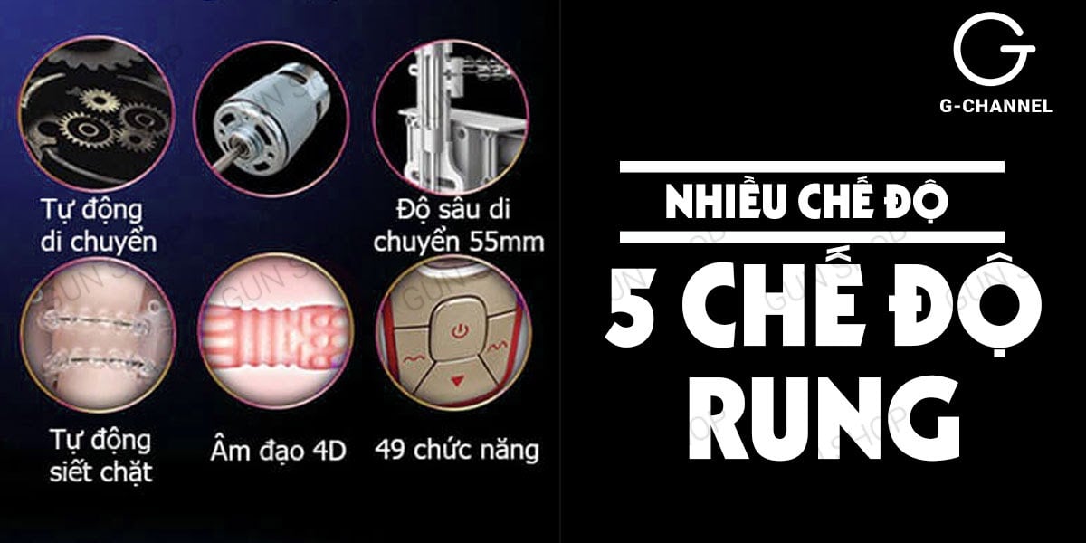 Âm đạo giả Leten 7 chế độ rung sạc điện tăng khoái cảm