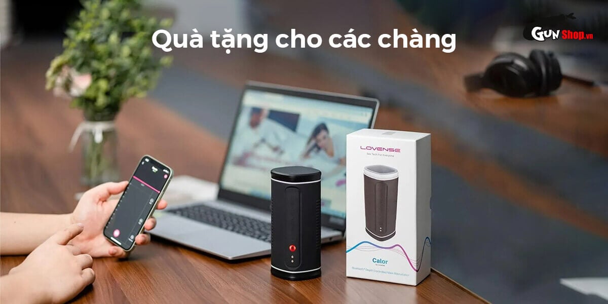 Âm đạo giả Lovense Calor điều khiển qua app rung tỏa nhiệt hiện đại