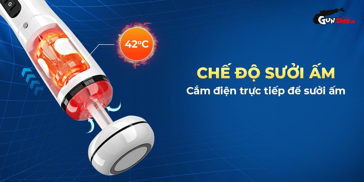 Âm đạo giả AierLe Space Warrior 2 rung co bóp làm ấm